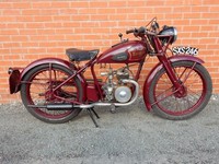 EXCELSIOR 125cc Two Stroke 1947 Rare tank handchange lovely bike nice lightweght