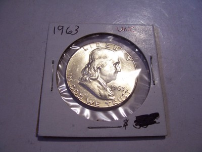 1963 P FRANKLIN HALF DOLLAR COIN  SILVER