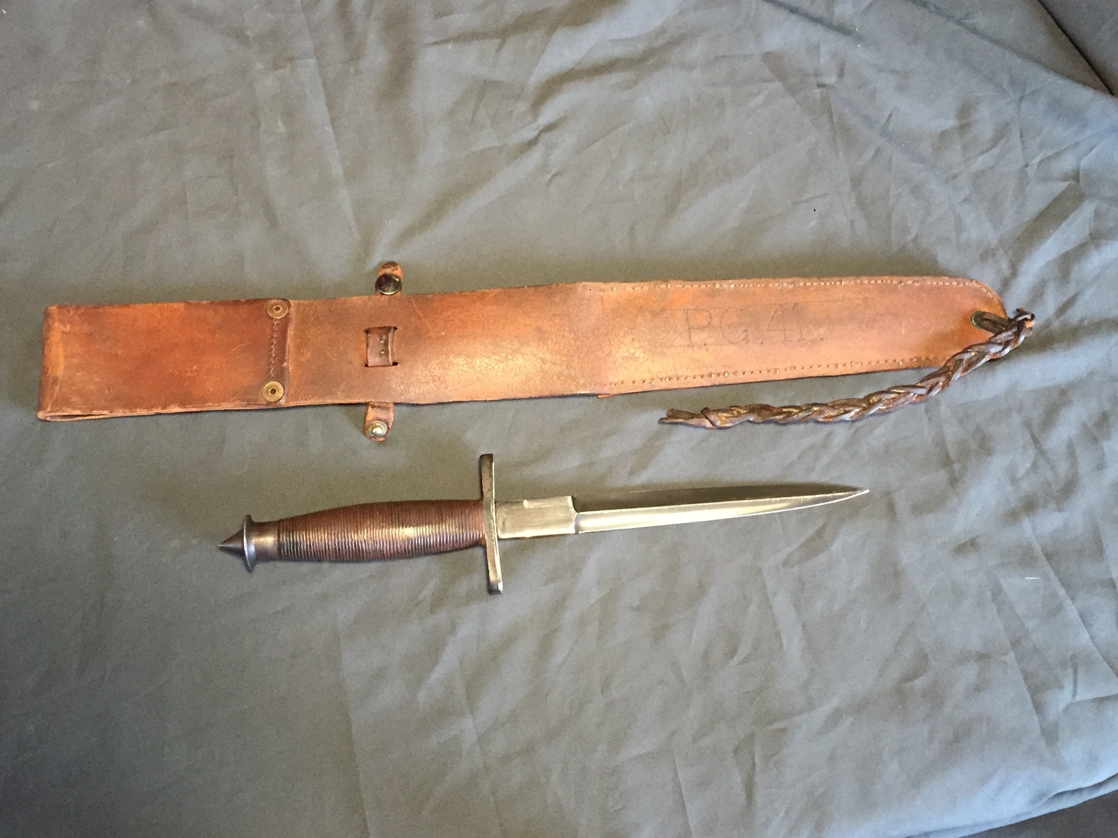 World War Ii Case V 42 Knife W Original Sheath Excellent Condition V42 Fssf