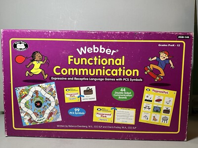 Webber Functional Communication Game Super Duper PCS Speech Language Therapy SLP