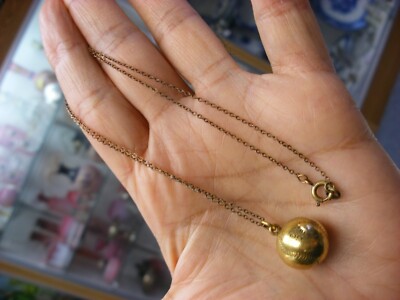 Vintage Necklace with 1939 Sports Award Baseball Pendant