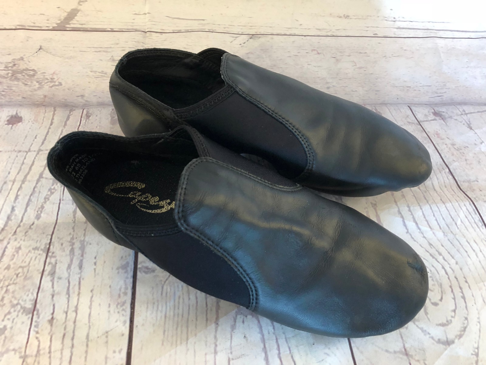 Capezio Black Jazz Shoes Dance Ballet Slippers Women's 10.5W Wide