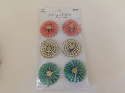 The paper studio la petites Dimensional stickers 6pc