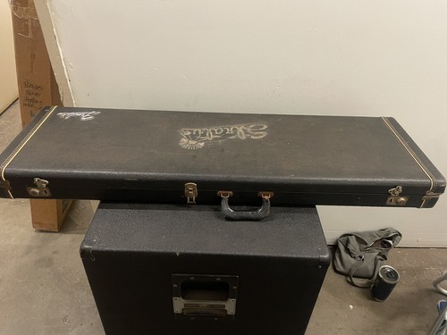 60's to early 70's Fender Precision or Jazz Bass Case Black