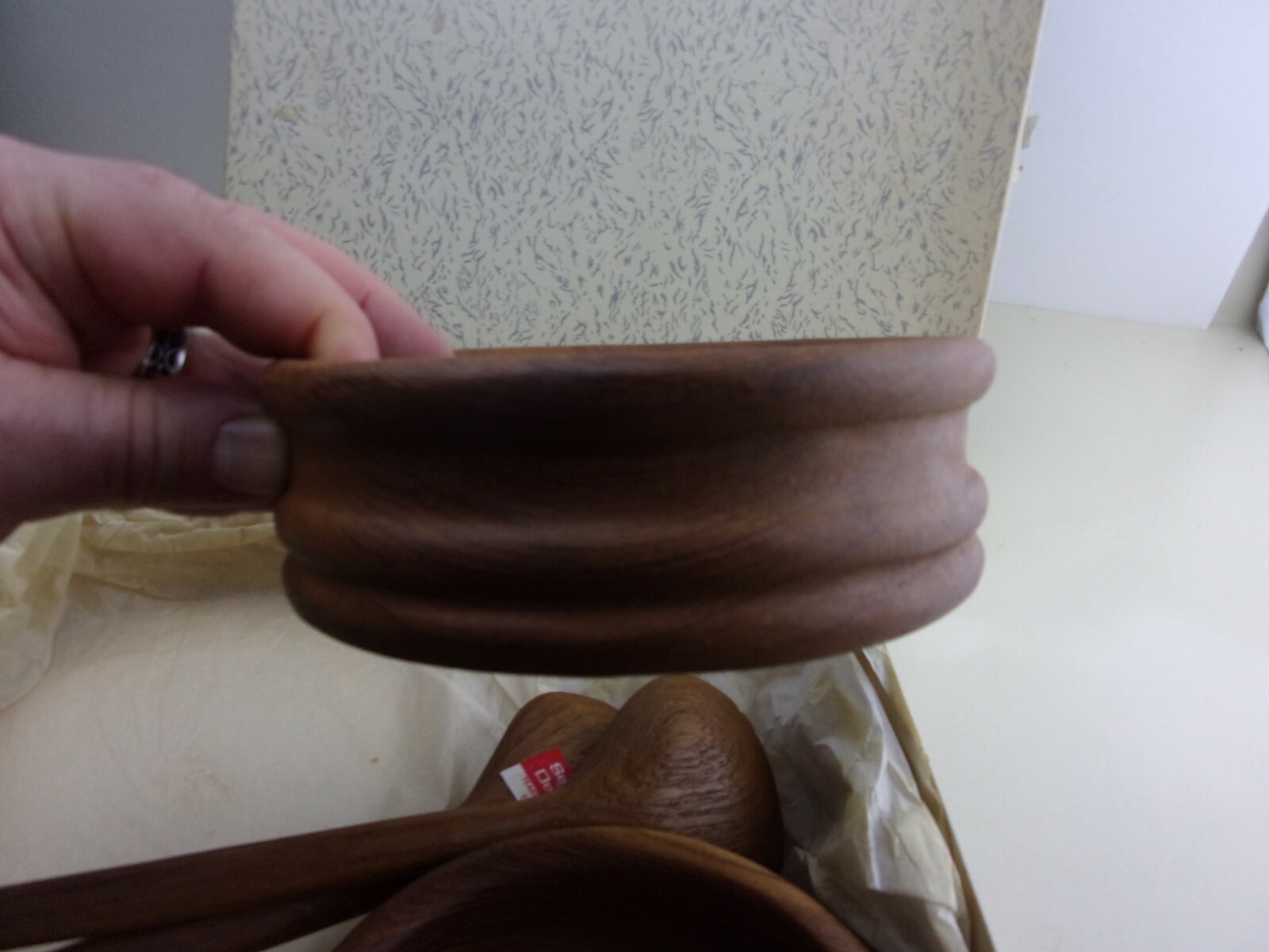 VTG Danish Modern Teak Wood Selandia Designs Vintage Salad Bowls Set Dansk ERA