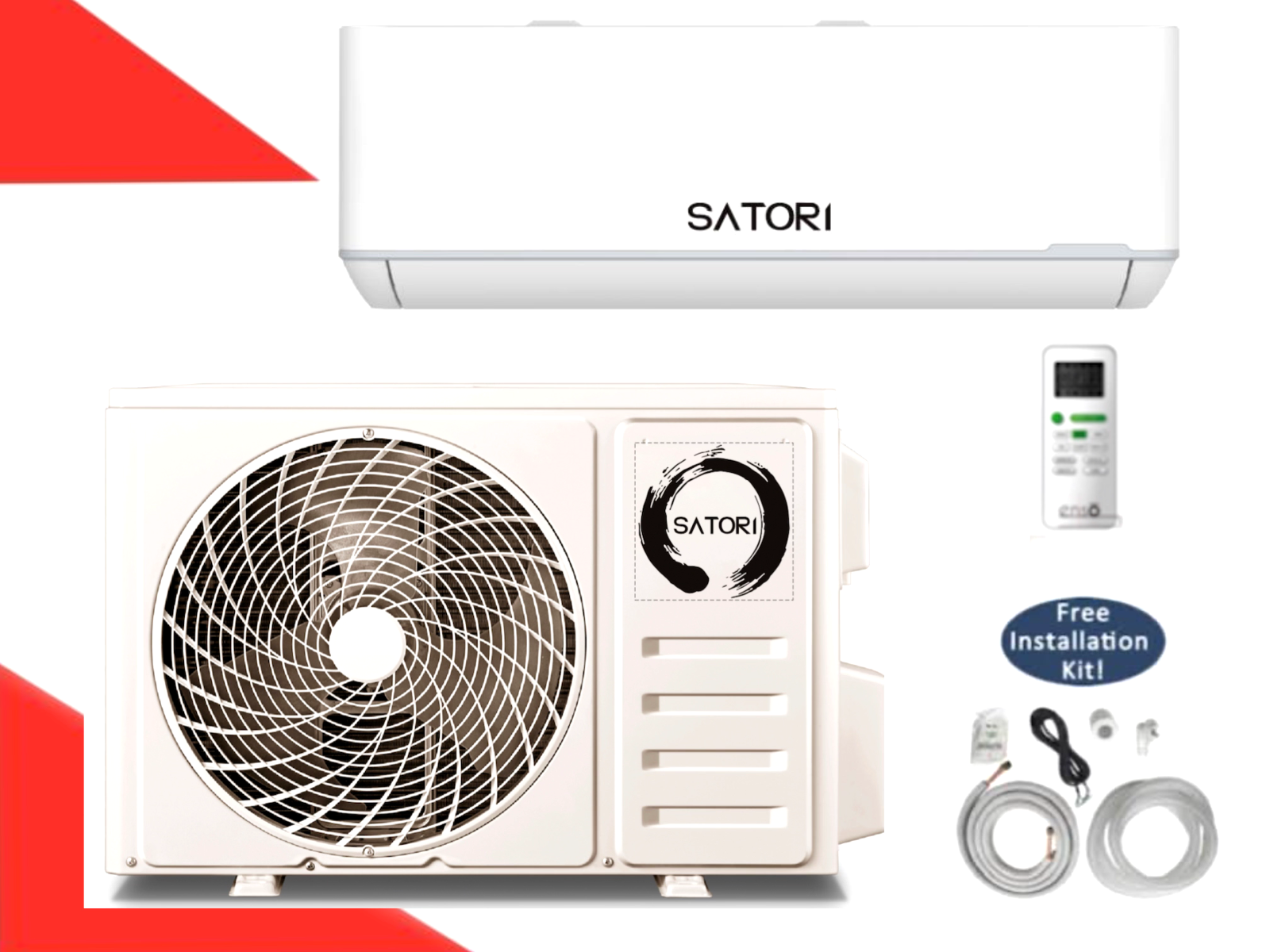 12000 BTU Ductless Air Conditioner, Heat Pump Mini Split 110