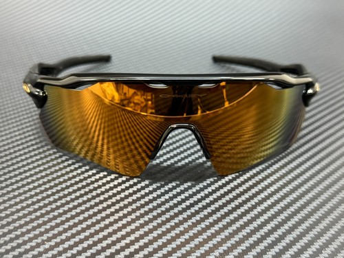Pre-owned Oakley Oo9208 C9 Polished Black Prizm 24k Polarized 38 Mm Sunglasses