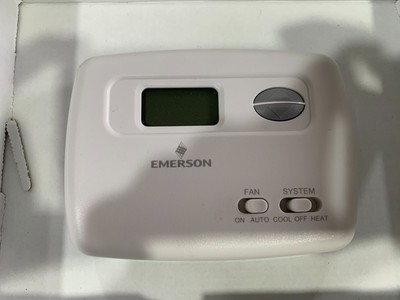 Emerson 1F78-144 Digital Heat/Cool Thermostat, White