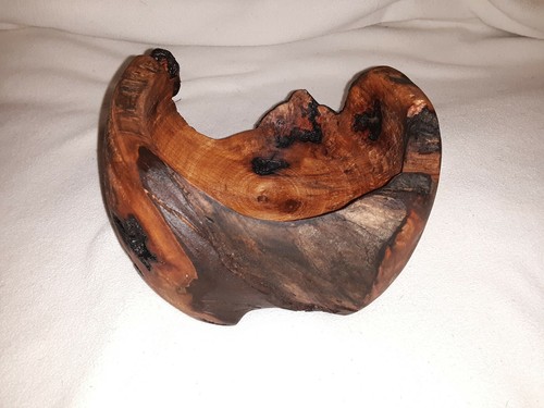 Wood bowl - decorative live edge Madrona burl 8