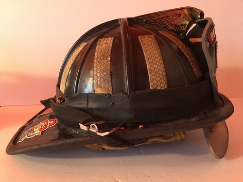 Vintage Cairns Fire Helmet Plymouth MAINE Firefighter D.DAVIS