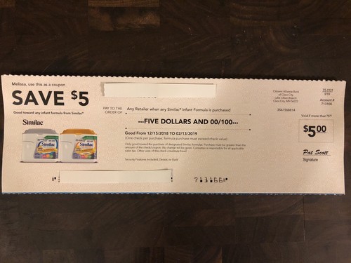 Similac & Enfamil Baby Formula Coupon Check Savings $50 Value
