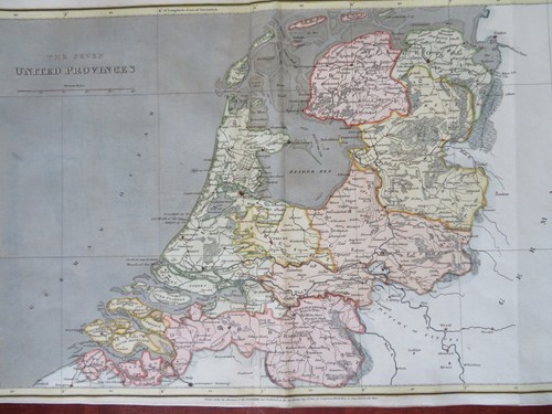 Seven United Provinces Holland Brabant Gelders 1807 MacPherson engraved map