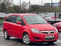 * 2012 VAUXHALL ZAFIRA DESIGN 1.6L + SAT NAV + LONG MOT + IDEAL FAMILY 7 SEATER 