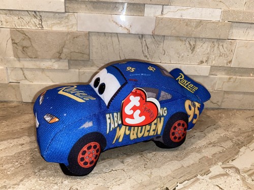 激レア　Mcqueen イーグルリボン　Y2K プリントチビT Lightning McQueen Sparkle TY Disney Cars Pixar Beanie Baby