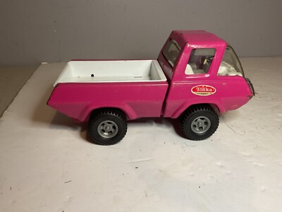 Vintage Tonka 1970 s Pink Metal Pressed Steel Pickup Truck Made In USA 8.5 