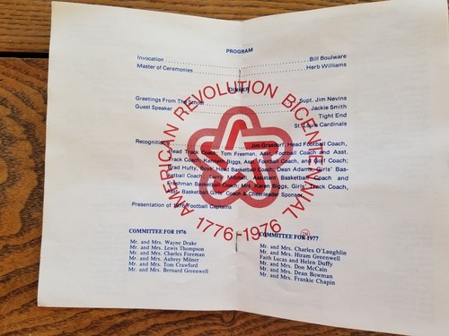 Jackie Smith St.Louis Cardinals Signed 1976 High School Sport Banquet Program