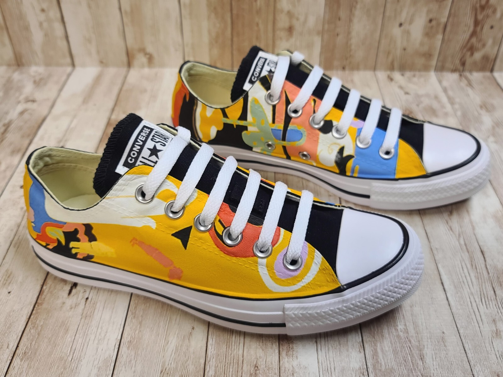 Pre-owned Converse Mac Miller Custom  Sneakers In Black