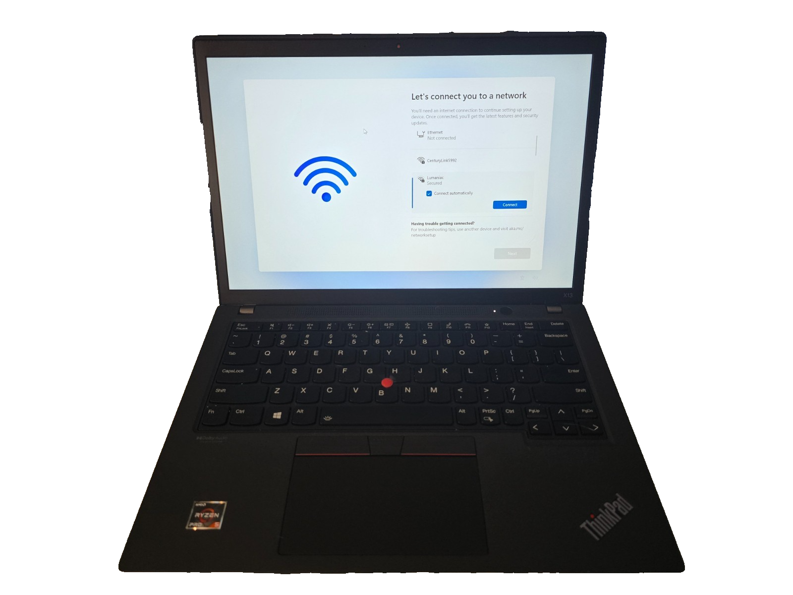 Lenovo ThinkPad X13 Gen 2 FHD+ 2.3 GHz Ryzen 5 PRO 5650U 8GB