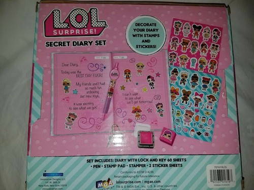 NEW LOL Surprise Secret Diary Set With Lock And Key