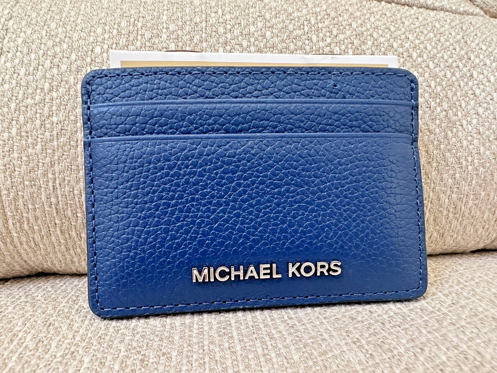 NWT $58 Michael Kors Jet Set Credit Card Case Holder River