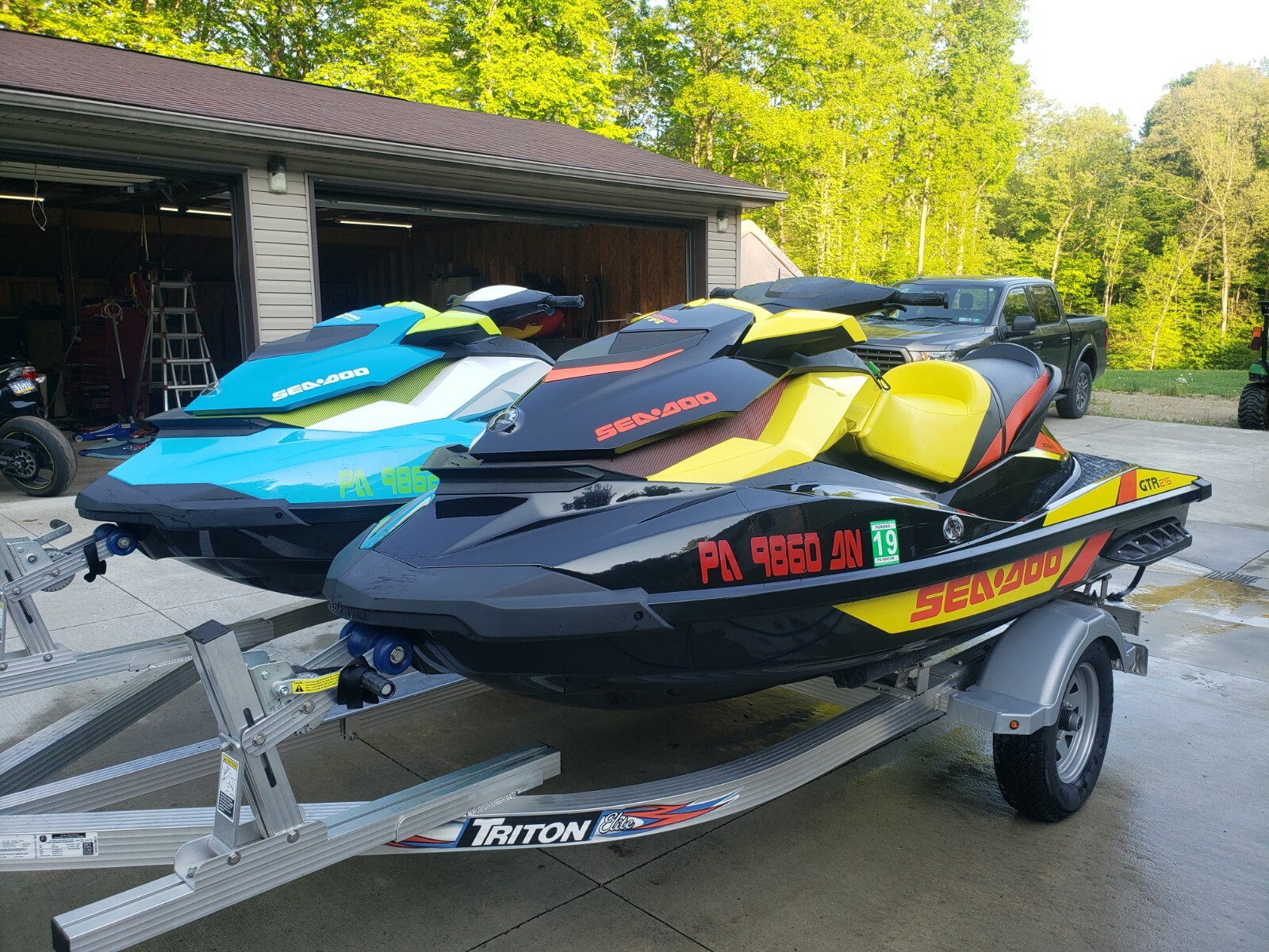 2015 Sea-Doo GTR215 and GTI130 and Trailer. Low Hours
