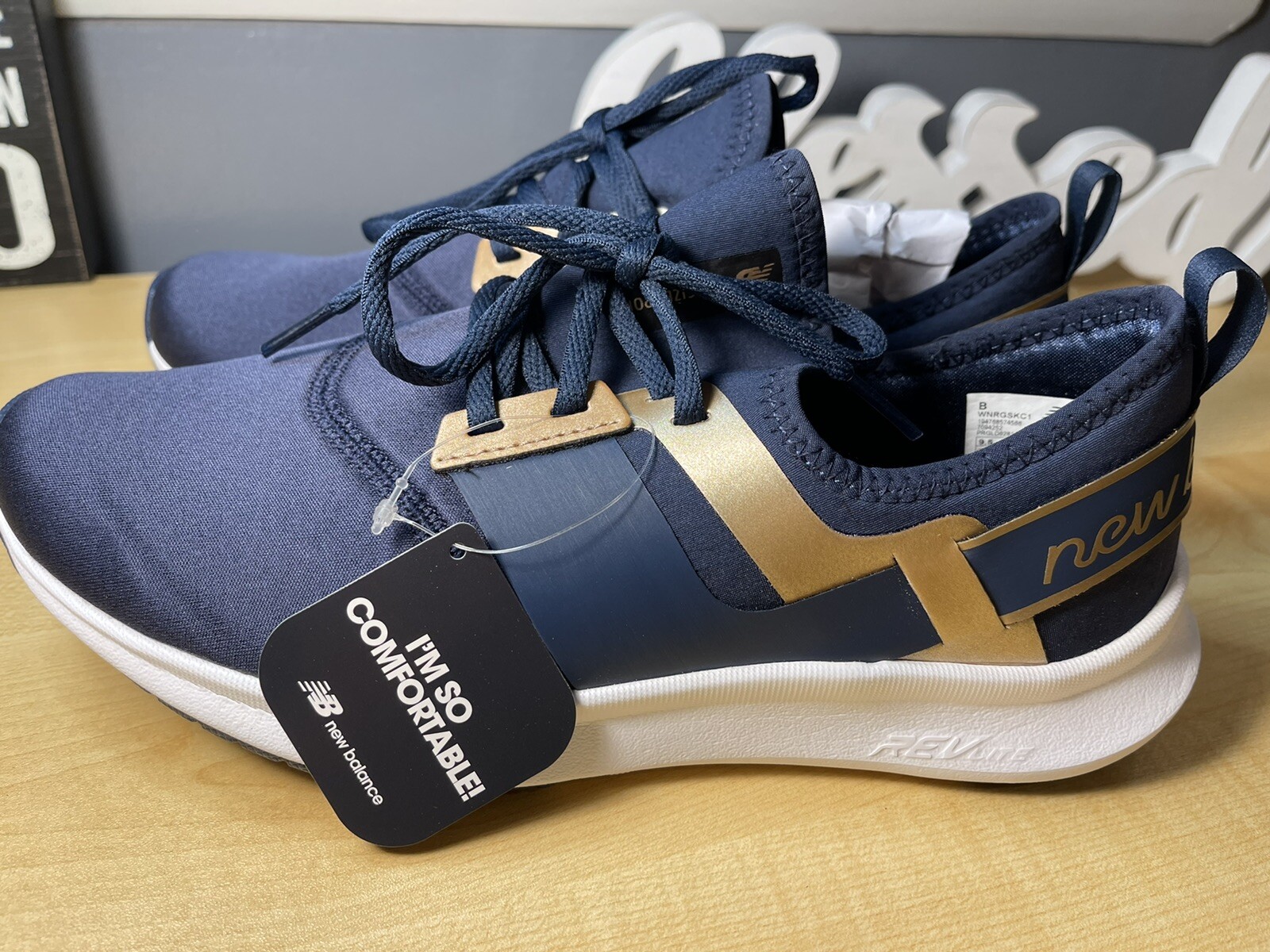 Купить New Balance Women's NB Nergize Sport Premium Shoes Navy With Gold,  цена 6 098 руб — (324978913133) nergize