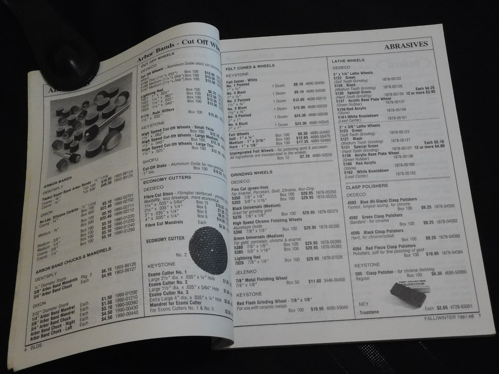 Dental Lab Discount Supply Catalog 1987-8 industry supply teeth dentist