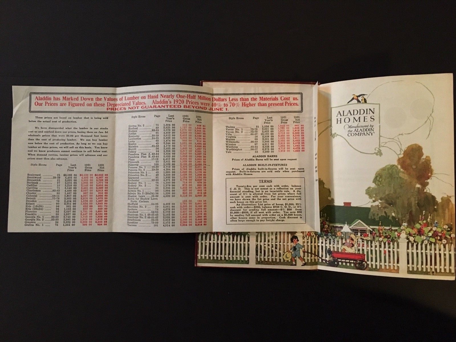 Original 1920 Aladdin 