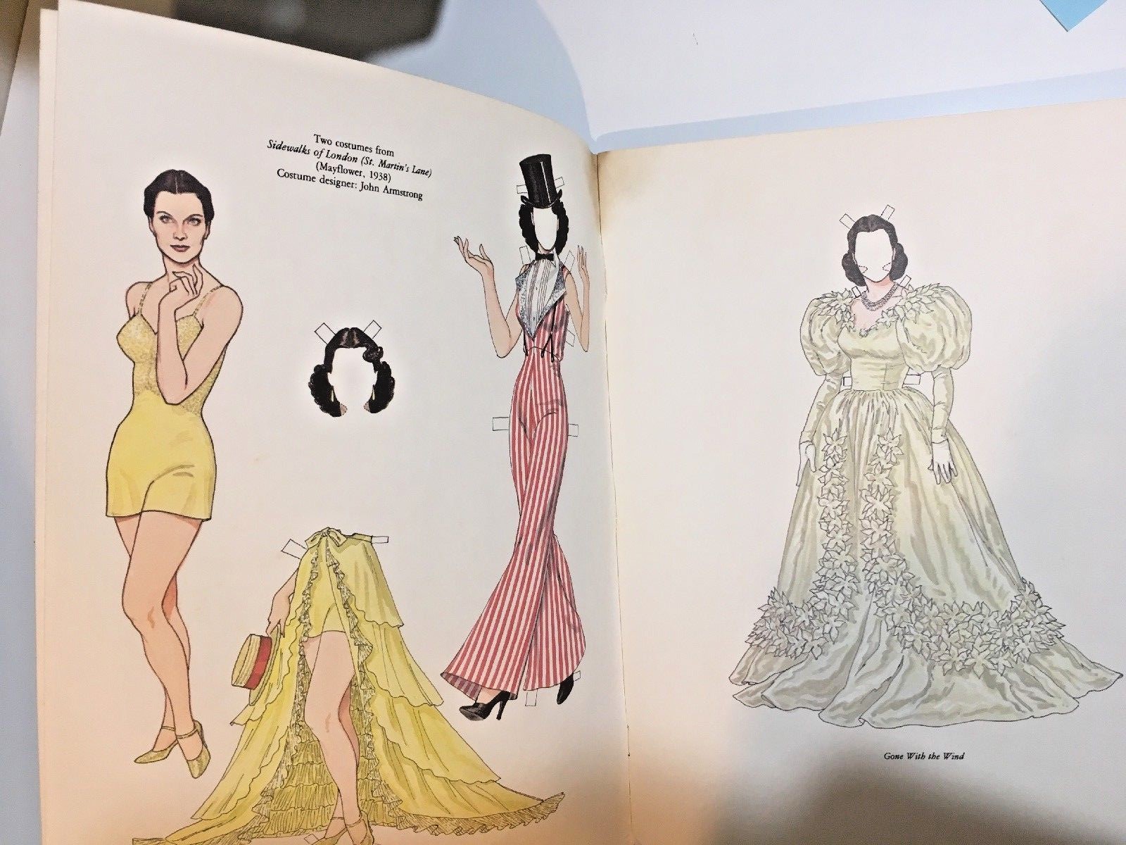 TOM TIERNEY PAPER DOLLS - VIVIEN LEIGH - UNCUT (2 of 4)