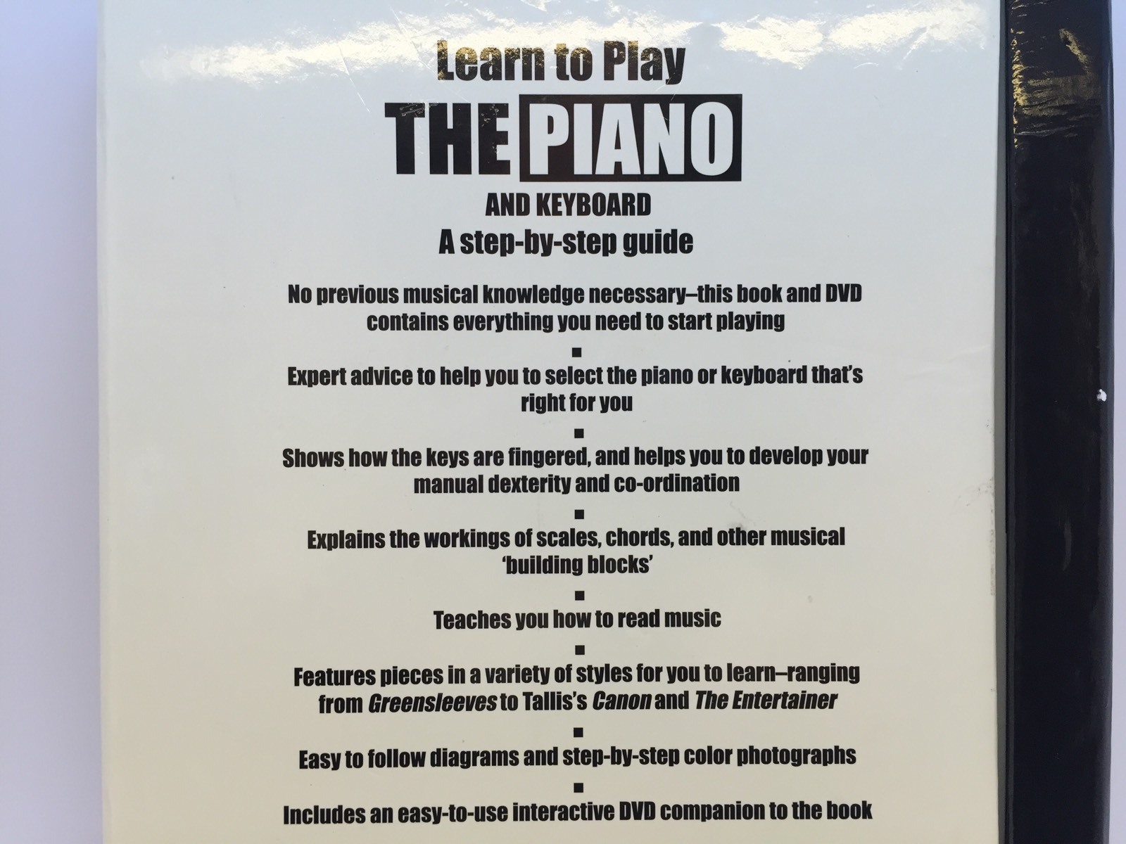 Learn To Play The Piano, Step By Step Guide & DVD, ISBN 9781407501970 (RF339)