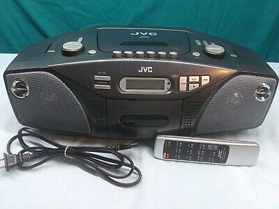 Vintage JVC System Model # RC-EZ32S BoomBox CD, Cassette, AM/FM W/ Remote 
