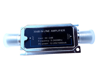 30dB HDTV ANTENNA PREAMPLIFIER SIGNAL BOOSTER with 3-way Splitter