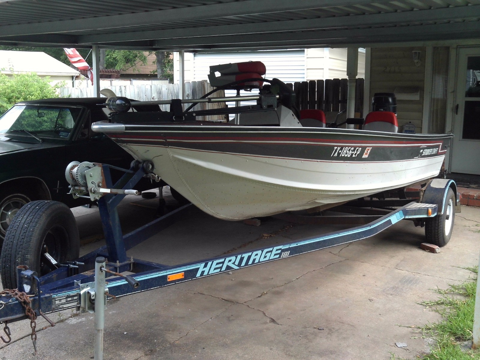 1989 Smoker-craft Deep-v Aluminum Bass Boat,mercury 115 Hp ...