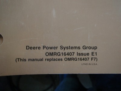 #16 John Deere 3164 3179 4219 4239 4276 6329 6359 6414 oem ENGINES  Manual e1