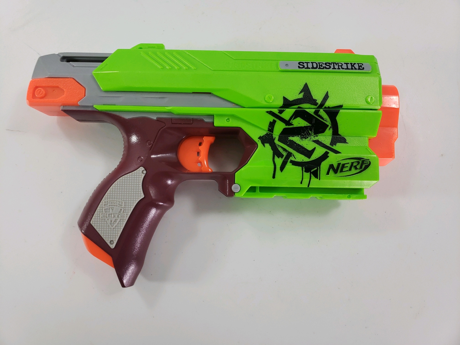 Zombie Strike Sidestrike Blaster Dart Gun Toy Green Pistol Tested