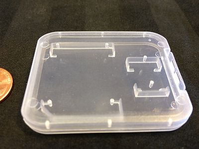 25x  Plastic transparent Clear Case Micro SD TF Card Box Protector 25pcs b11