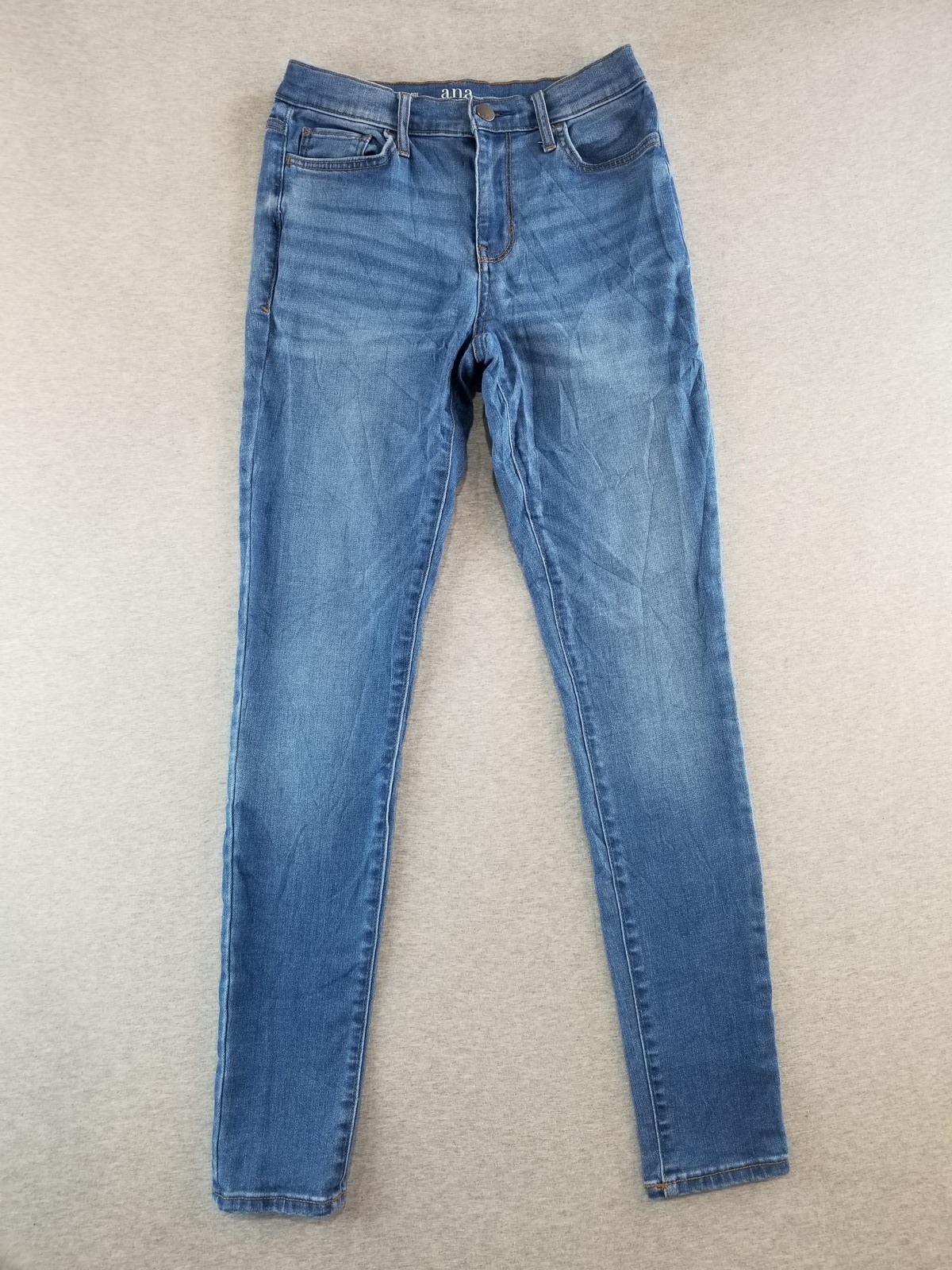 a.n.a Jeans Women's Sz 4 Blue Wash High Rise Jegging Comfort Stretch Normcore