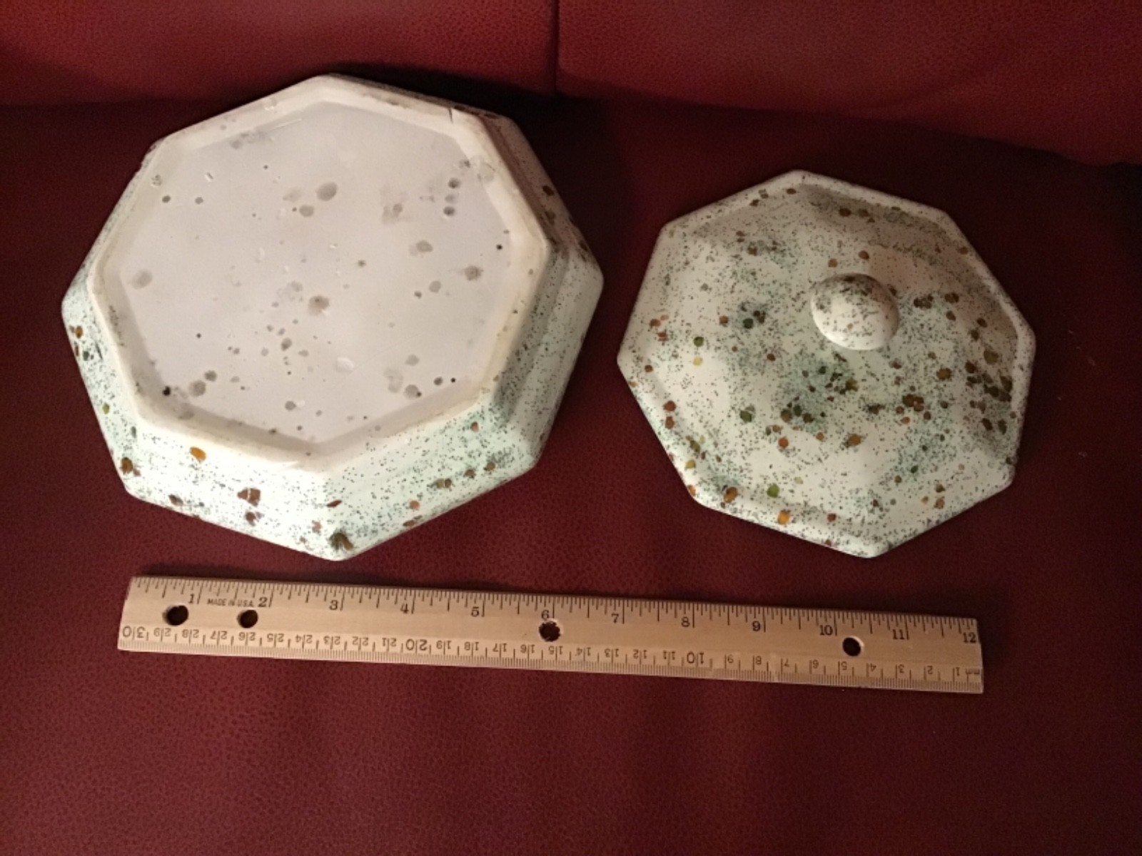 Ceramic Candy Dish With Lid or for Trinkets Vintage