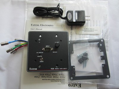 Extron RGB 420xi  Black Architectural Adapter  Interface Plate