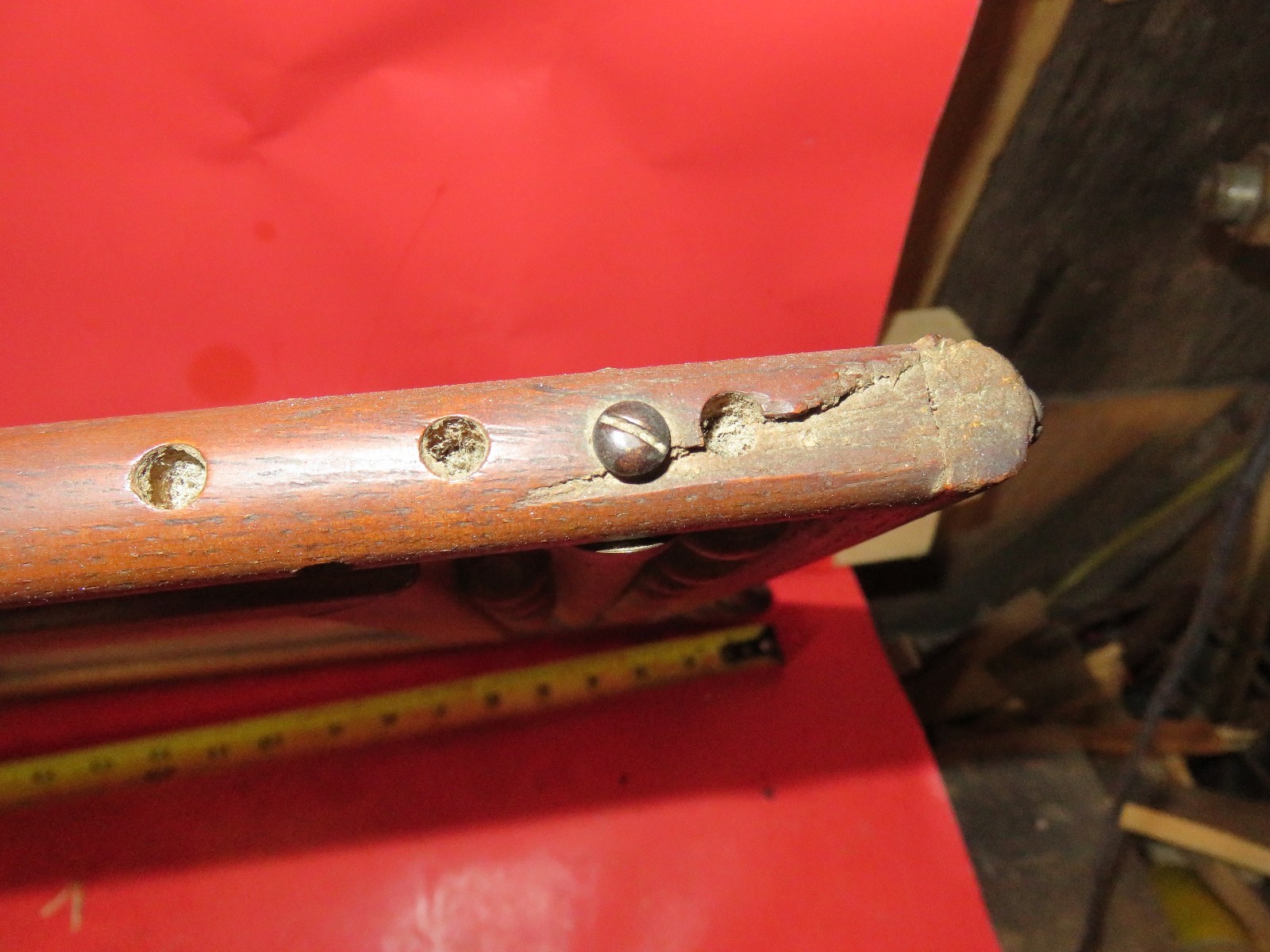 RARE BEVELED Vintage  Antique Mirror ADIRONDACK CAMP LOOK Rustic 16 X19