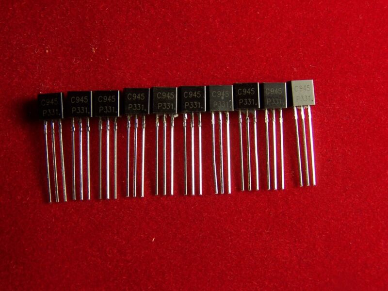  10pcs ( New )  Ksc945 / 2sc945 / C945 Npn Silicon Transistor 50v 0.15a / 150ma 