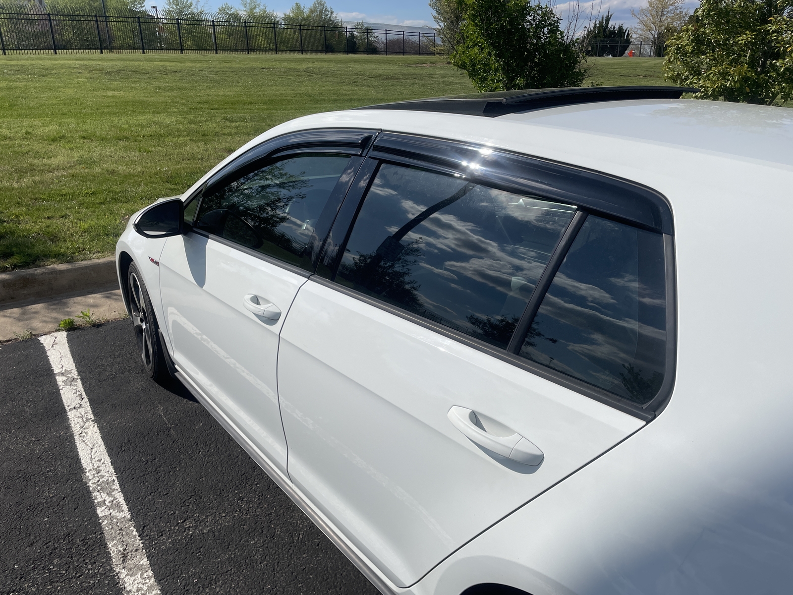 Fits 1519 VW Golf MK7 Mugen Style Window Visors Rain Sun Guard Acrylic 4PC Set eBay