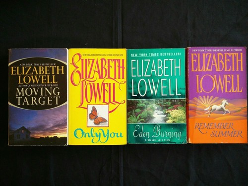 Lot Of 15 Elizabeth Lowell Paperbacks,moving Target,innocent as sin,Eden burning