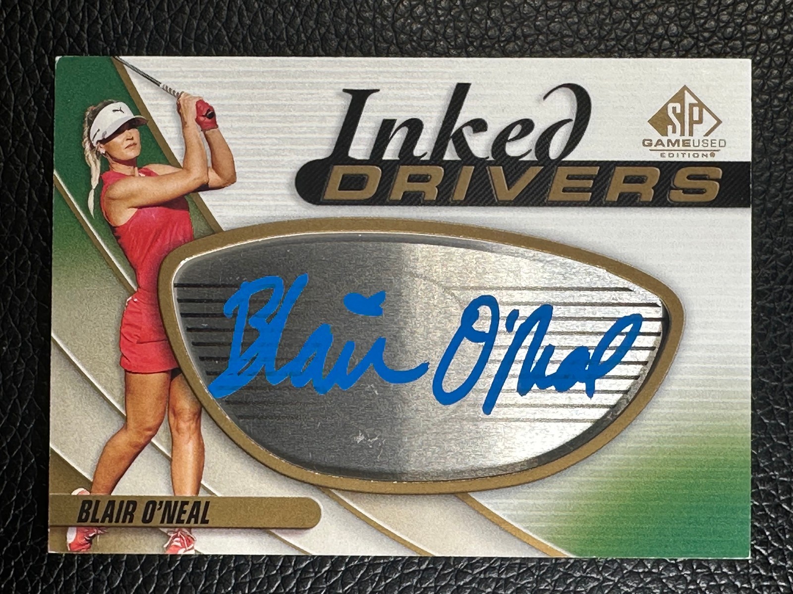 2021 Upper Deck SP Game Used Golf Inked Drivers Blair O'Neal Auto Autograph