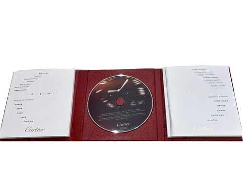 Genuine Cartier Red Double Wallet CD PCWA0433 and Booklet