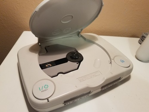 Sony PSone PS1 PlayStation 1 Mini Slim Console OEM Controllers + Memory SCPH-101