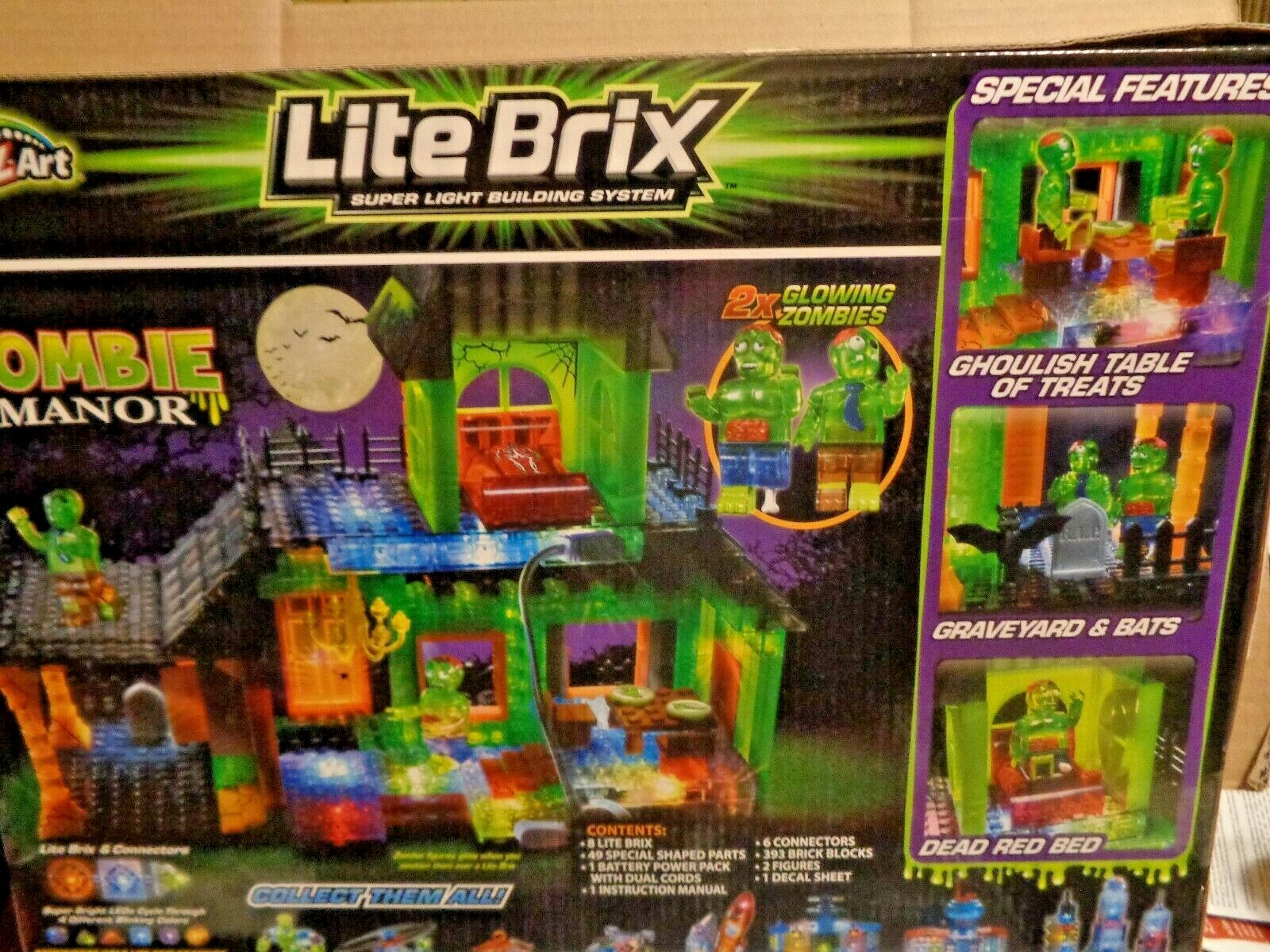 NIB! CRA-Z-ART LITE BRIX ZOMBIE MANOR LED LIGHTS *RARE-HARD TO FIND