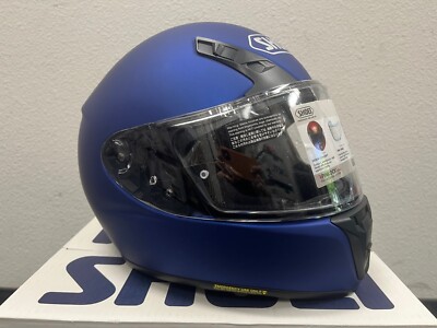 New Shoei RF-SR Full Face Motorcycle Street Helmet Matte Blue Large LG