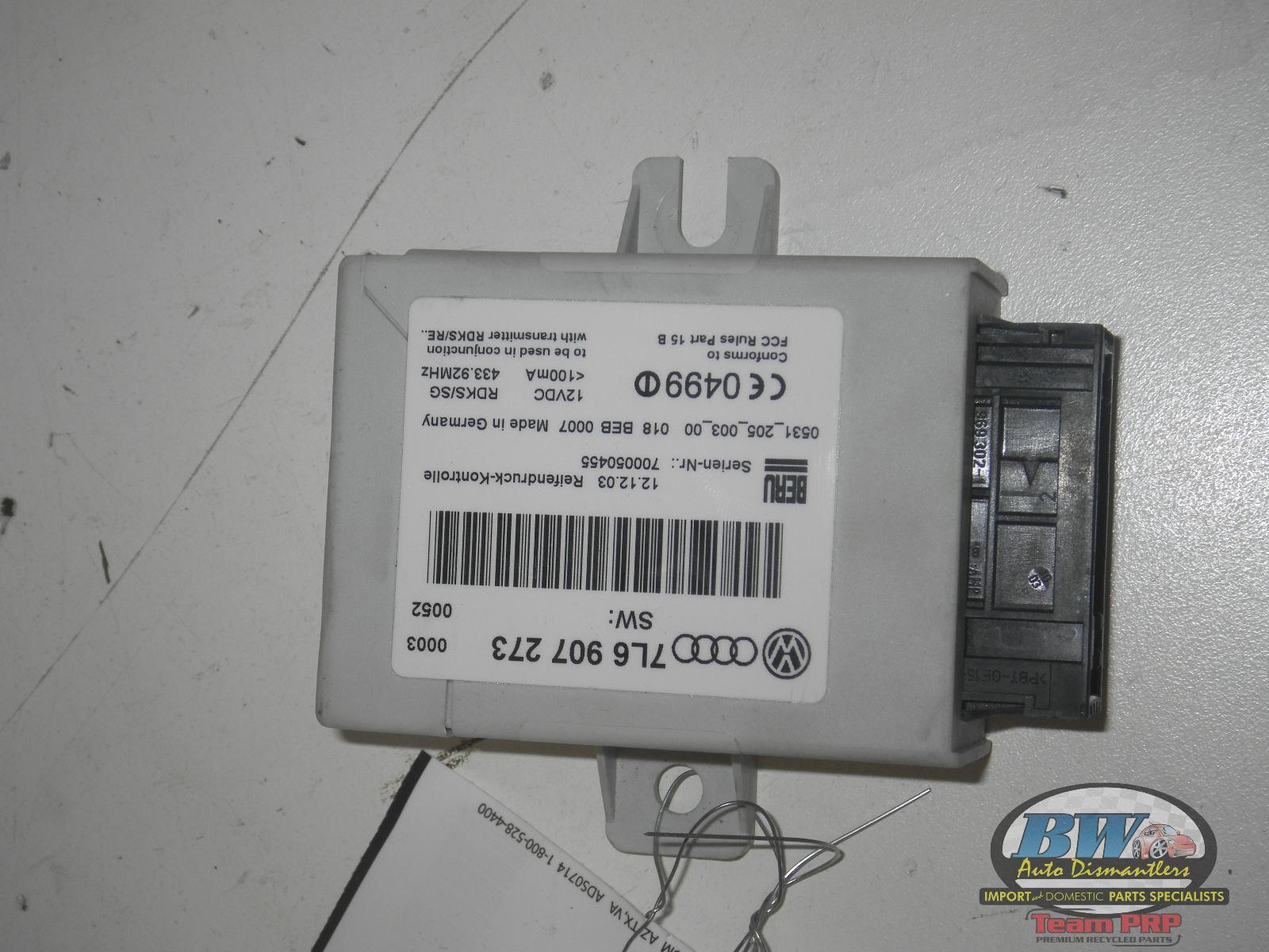 VW TOUAREG TPMS CONTROL MODULE 04 05 06, 7L6907273 eBay