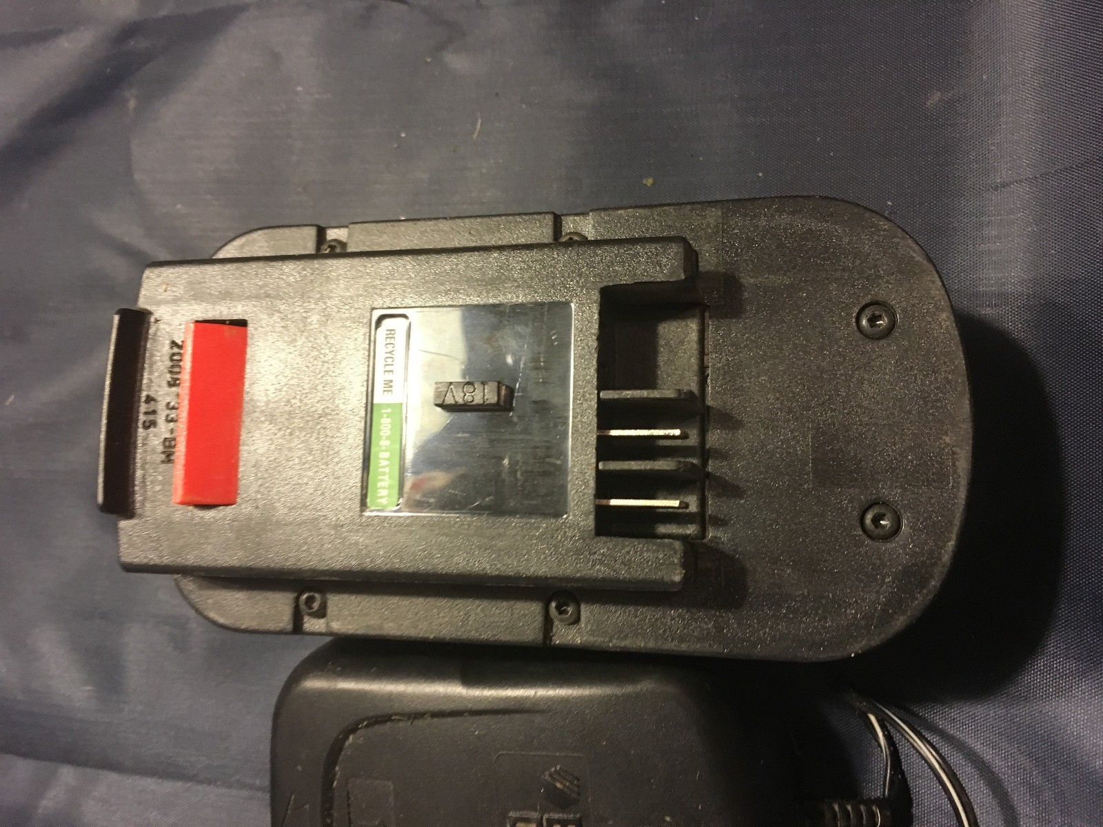 Black & Decker 18v Battery Charger Slide in ETPCA-180021U2  FS18C & 1 BATTERY